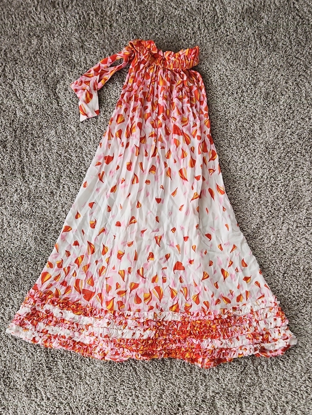 NWT Poupette St Barth Crinkle A Line Dress M/L
